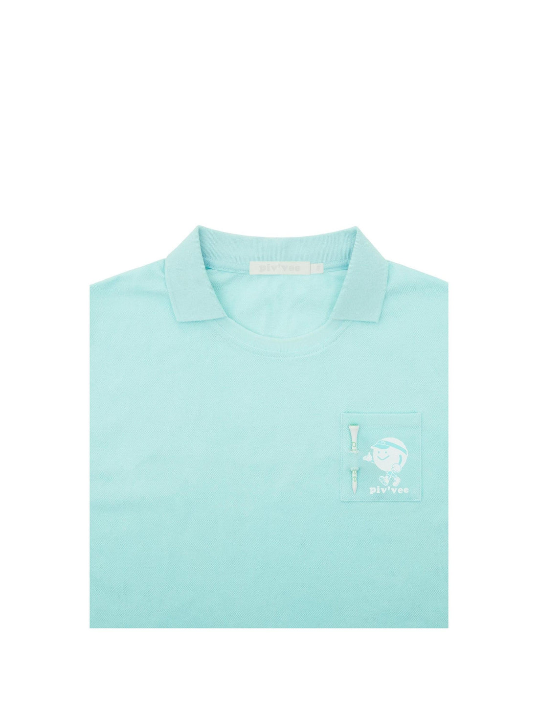 Piv'vee Caddi'vee Tee Holder Collar T-shirt - The Golf Season | One Stop for Your Golf Shopping!