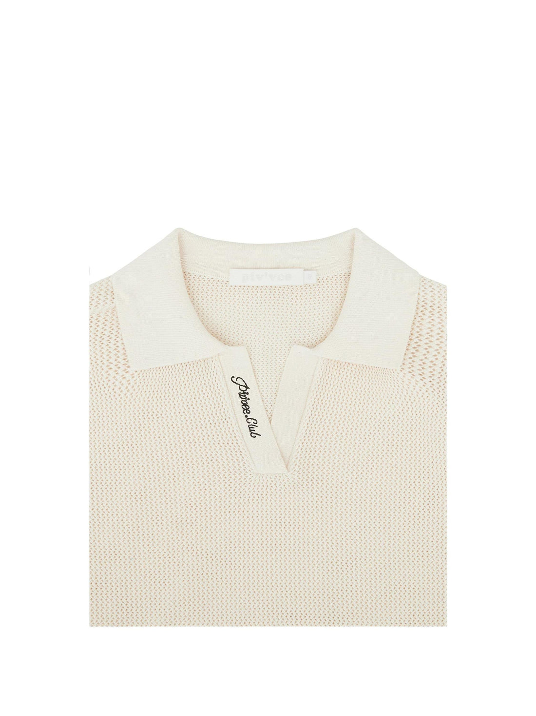 Piv'vee Club Open Collar Knit Top - The Golf Season | One Stop for Your Golf Shopping!