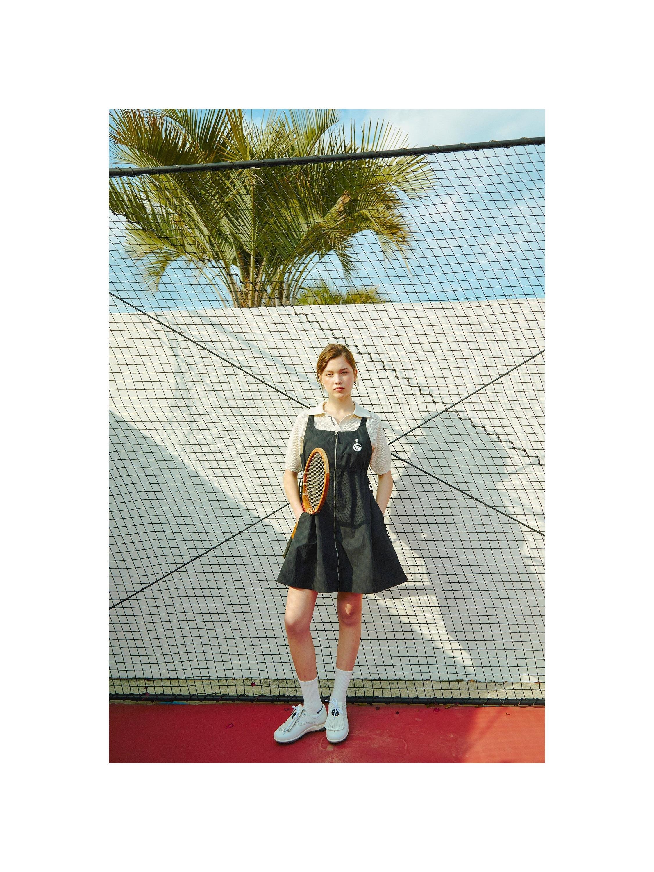 Piv'vee Club Open Collar Knit Top - The Golf Season | One Stop for Your Golf Shopping!