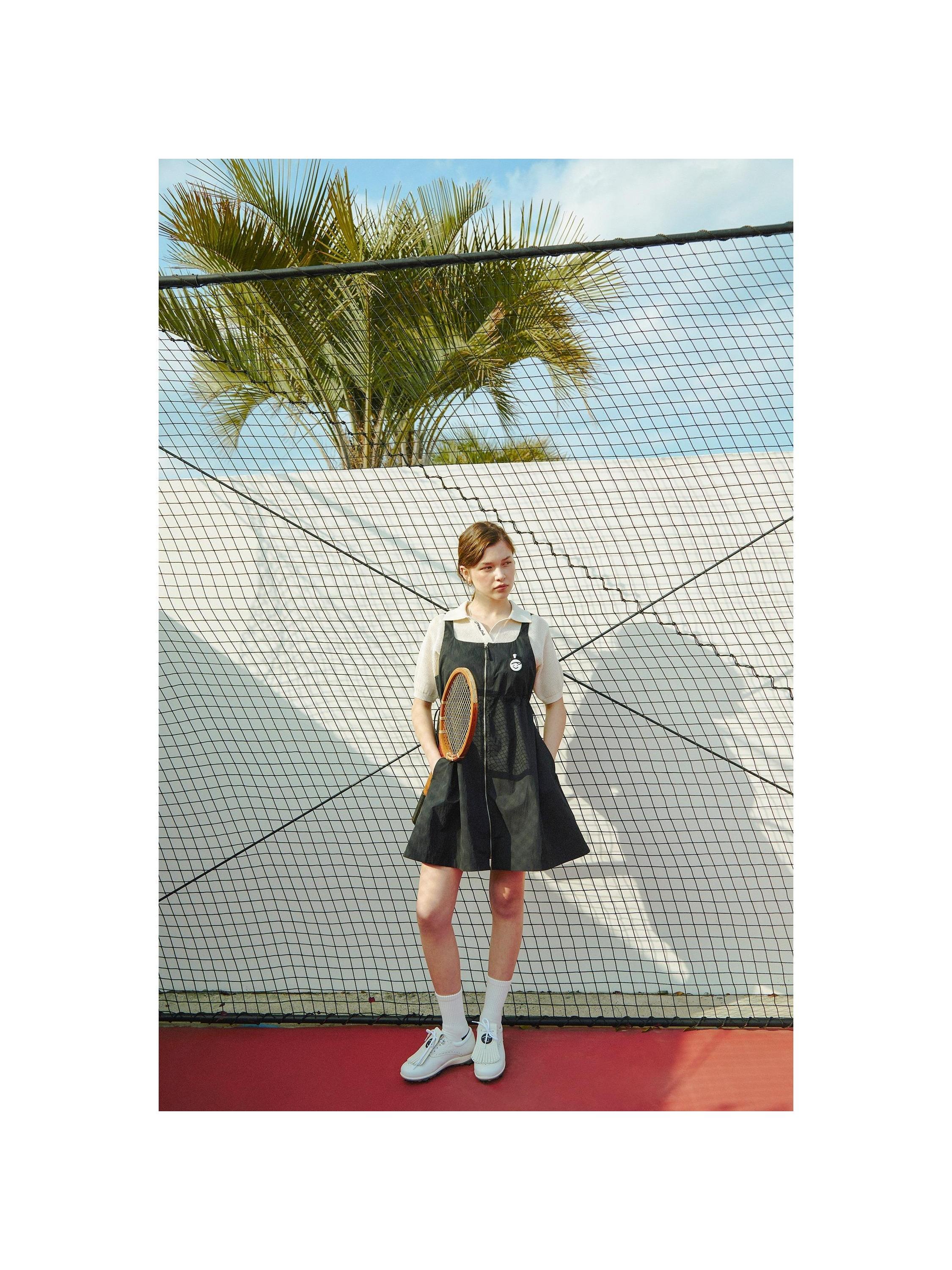 Piv'vee Club Open Collar Knit Top - The Golf Season | One Stop for Your Golf Shopping!