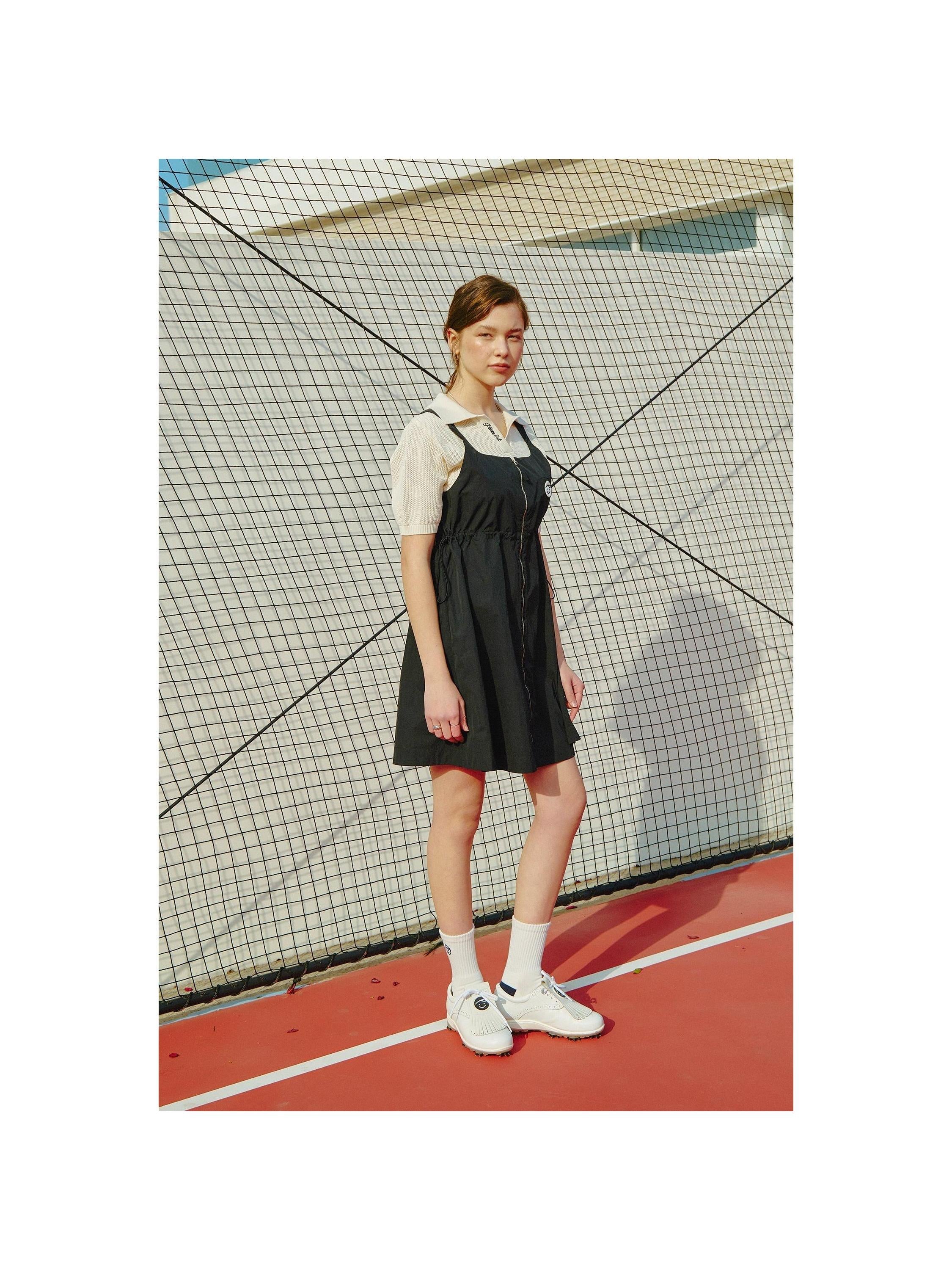 Piv'vee Club Open Collar Knit Top - The Golf Season | One Stop for Your Golf Shopping!