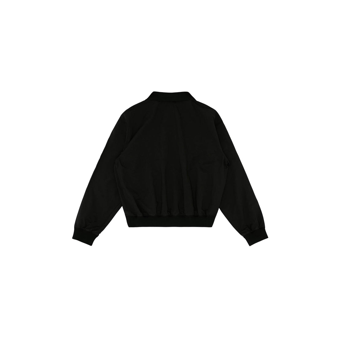 Back view of Piv'vee Club Piste Top in black with a relaxed fit and elastic hemline