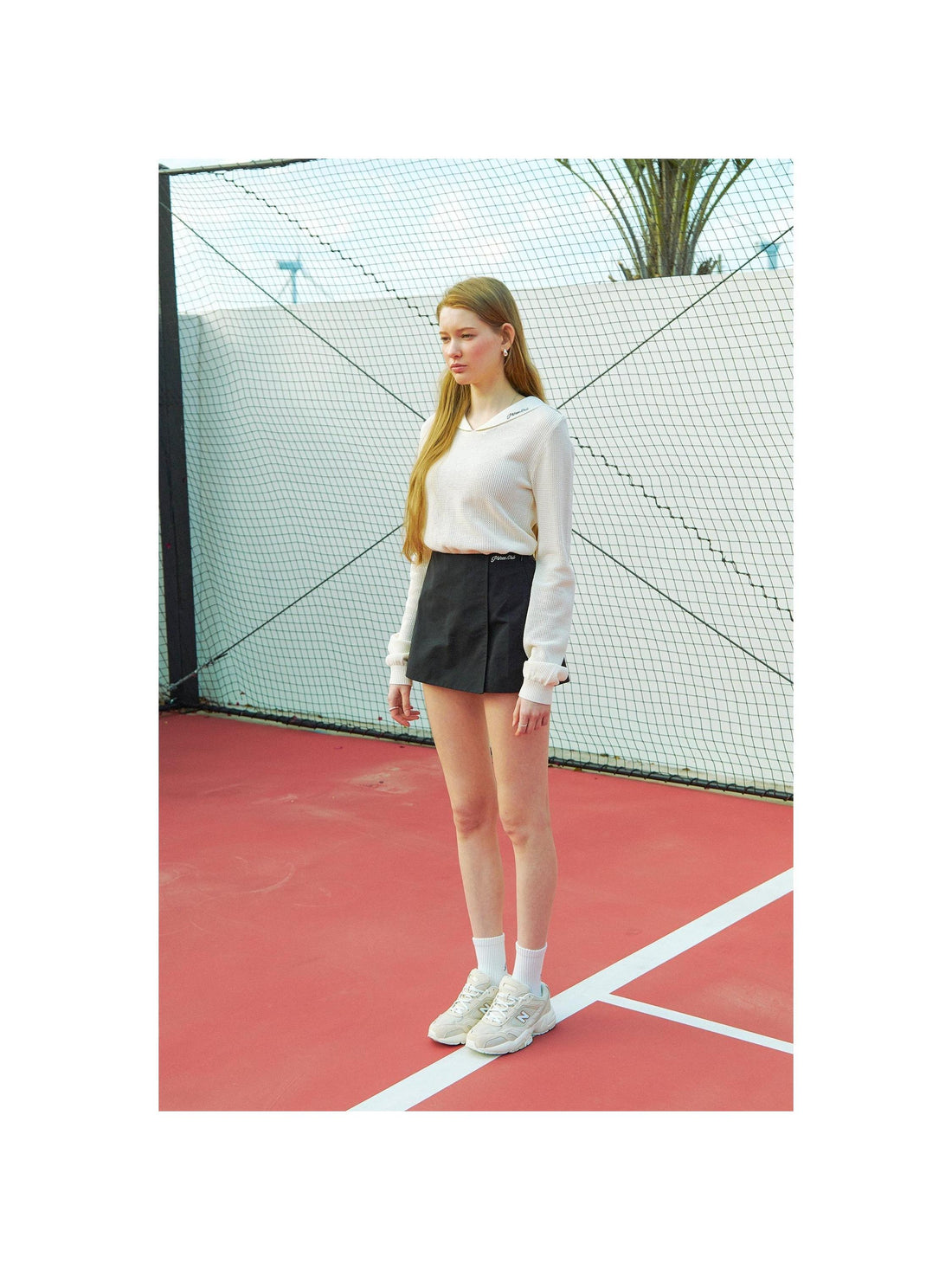 Piv'vee Club Sailor Collar Knit Top - The Golf Season | One Stop for Your Golf Shopping!