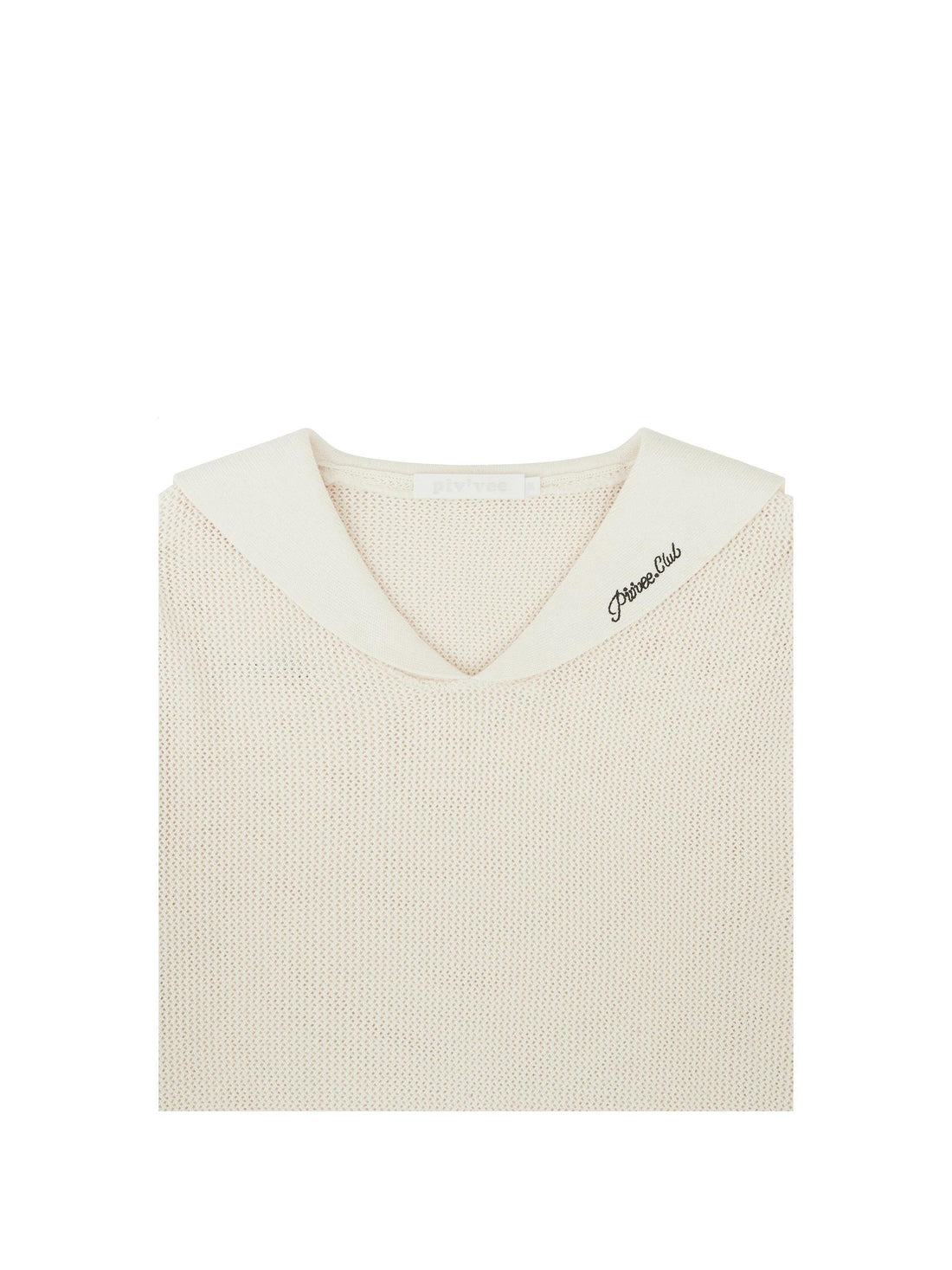 Piv'vee Club Sailor Collar Knit Top - The Golf Season | One Stop for Your Golf Shopping!