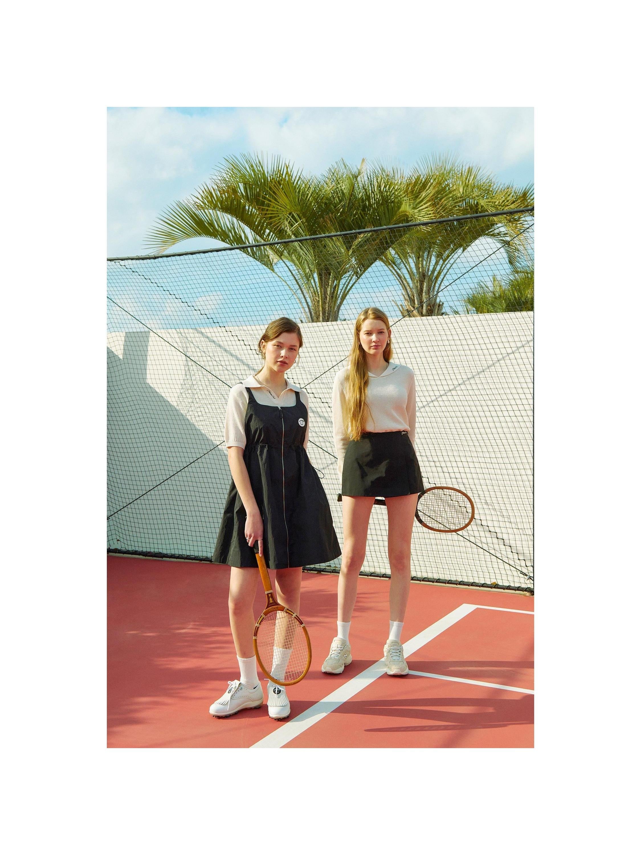 Piv'vee Club Sailor Collar Knit Top - The Golf Season | One Stop for Your Golf Shopping!