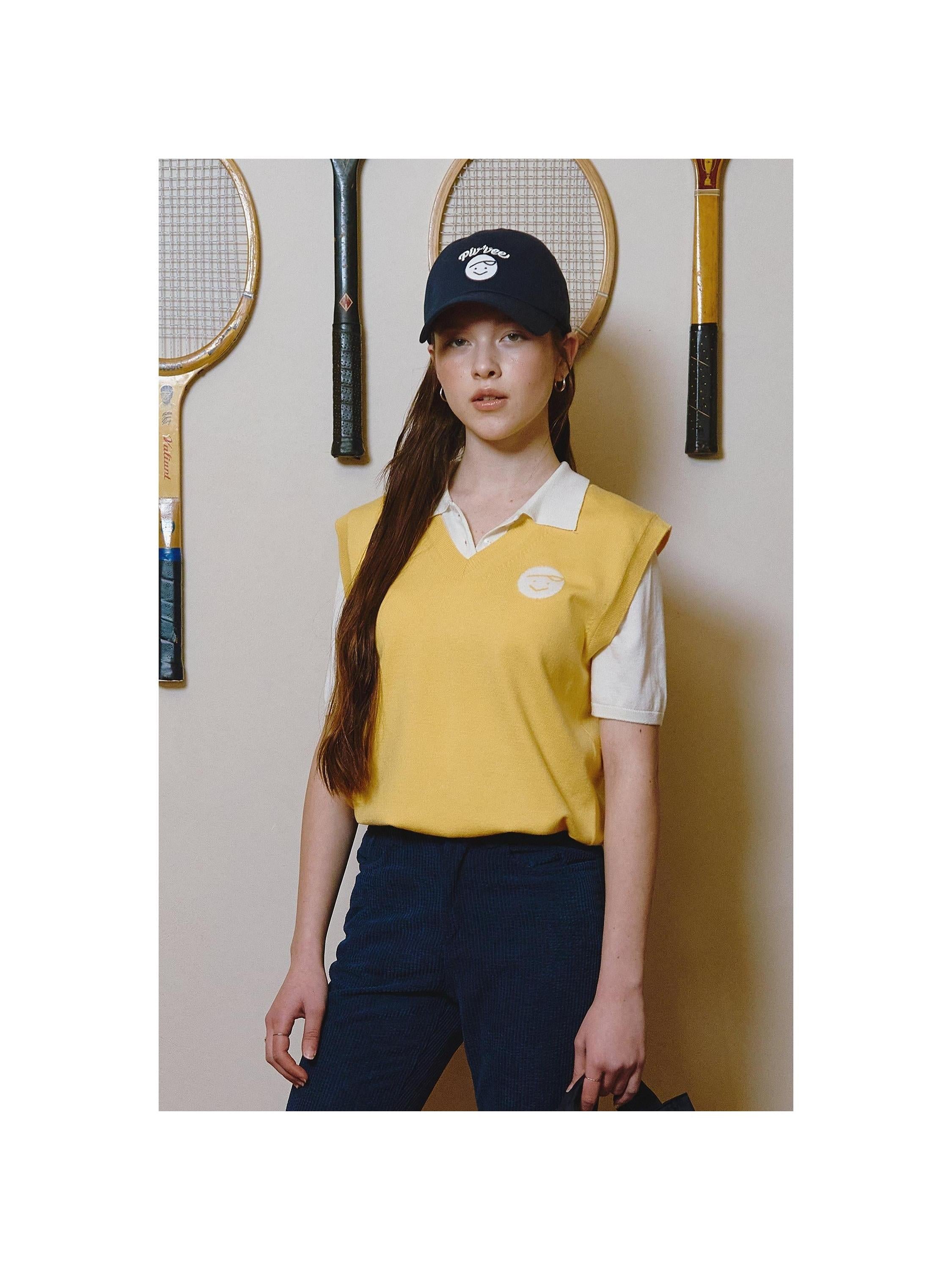 Piv'vee Essential V Neck Knit Vest - The Golf Season | One Stop for Your Golf Shopping!