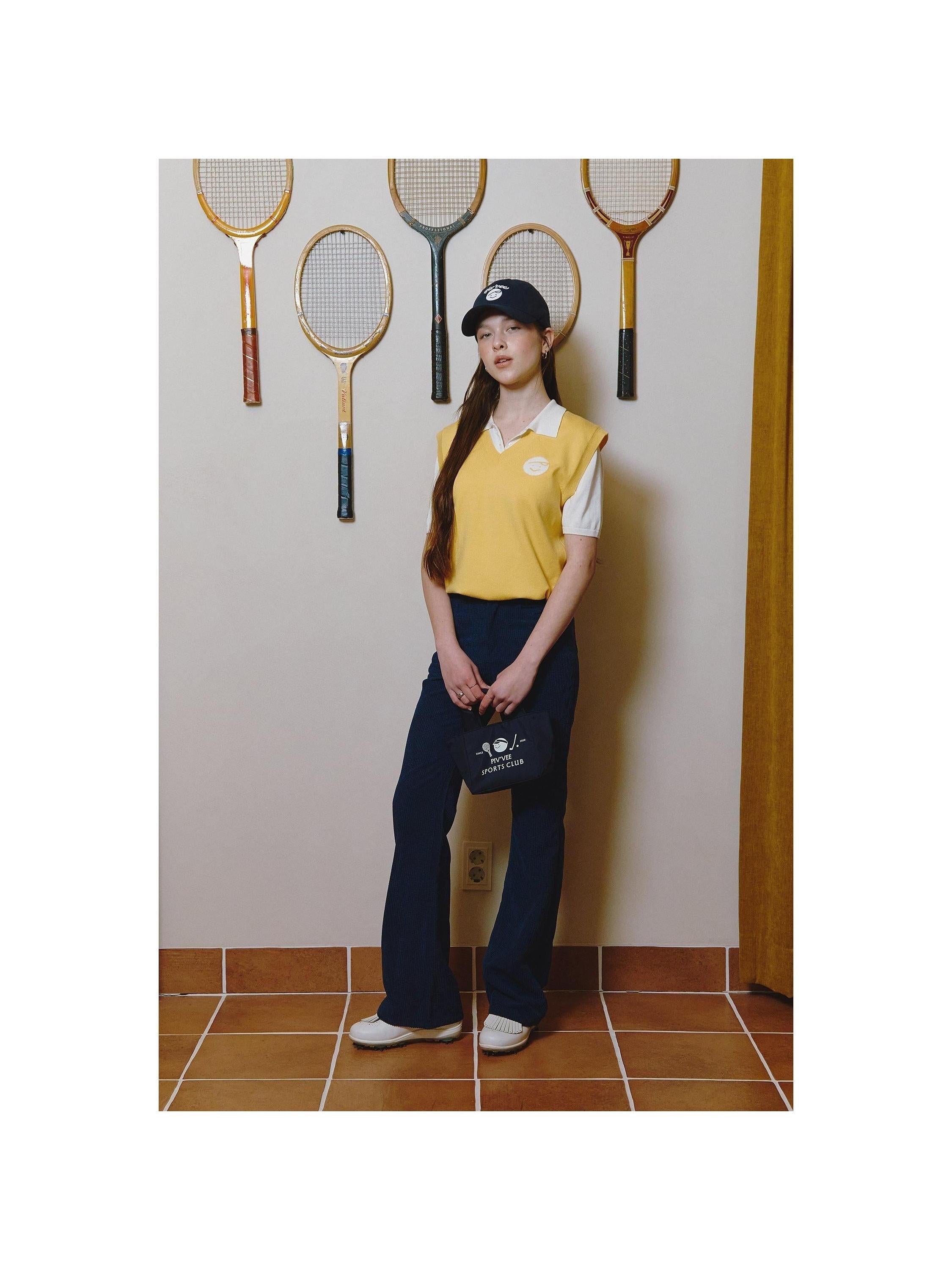 Piv'vee Essential V Neck Knit Vest - The Golf Season | One Stop for Your Golf Shopping!