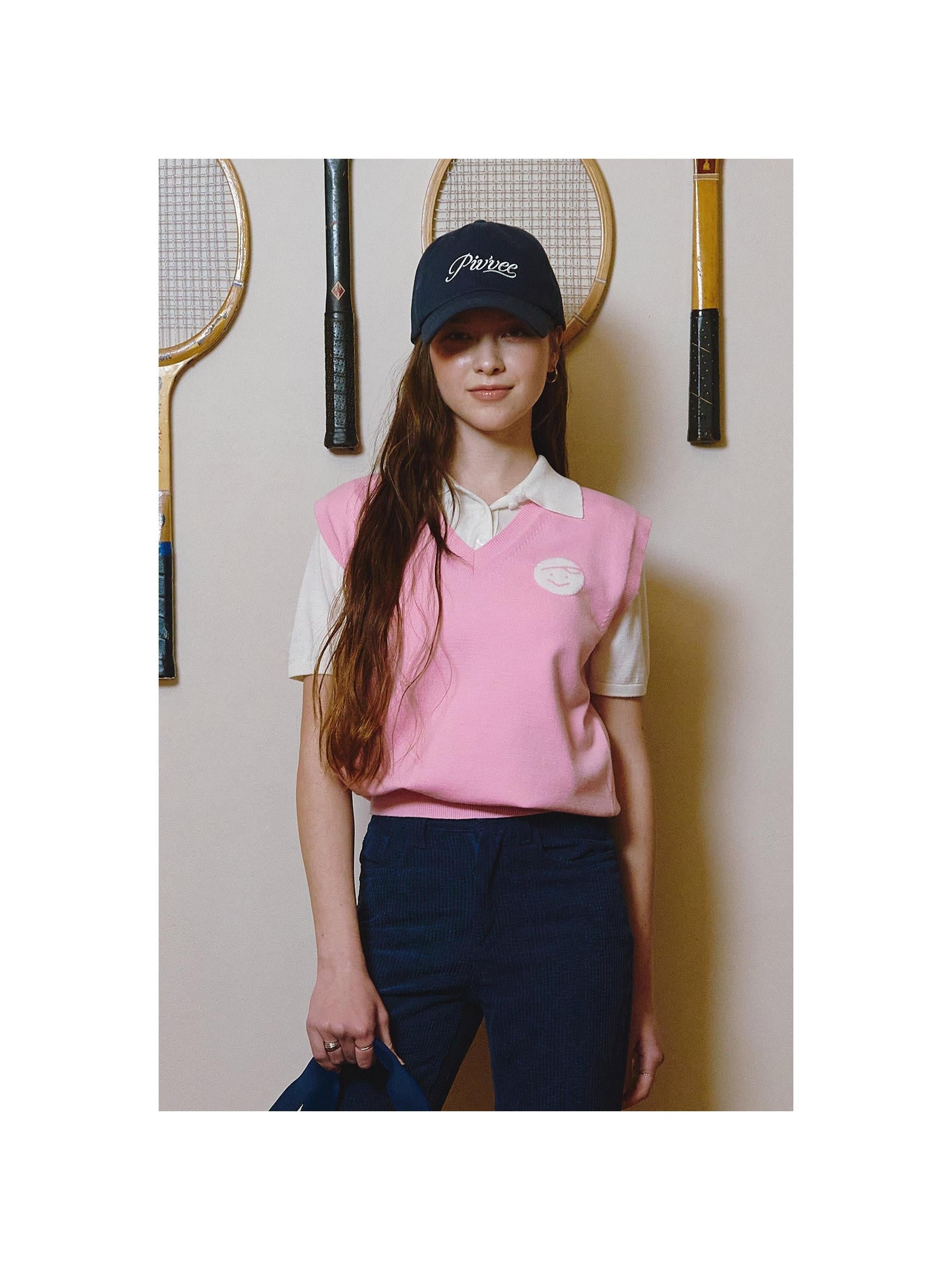 Piv'vee Essential V Neck Knit Vest - The Golf Season | One Stop for Your Golf Shopping!