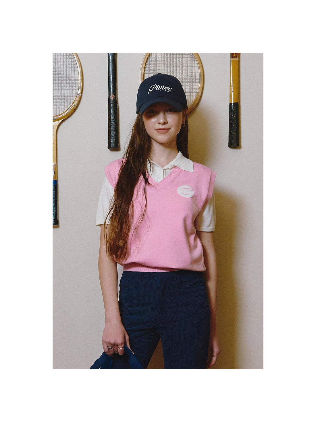 Piv'vee Essential V Neck Knit Vest - The Golf Season | One Stop for Your Golf Shopping!