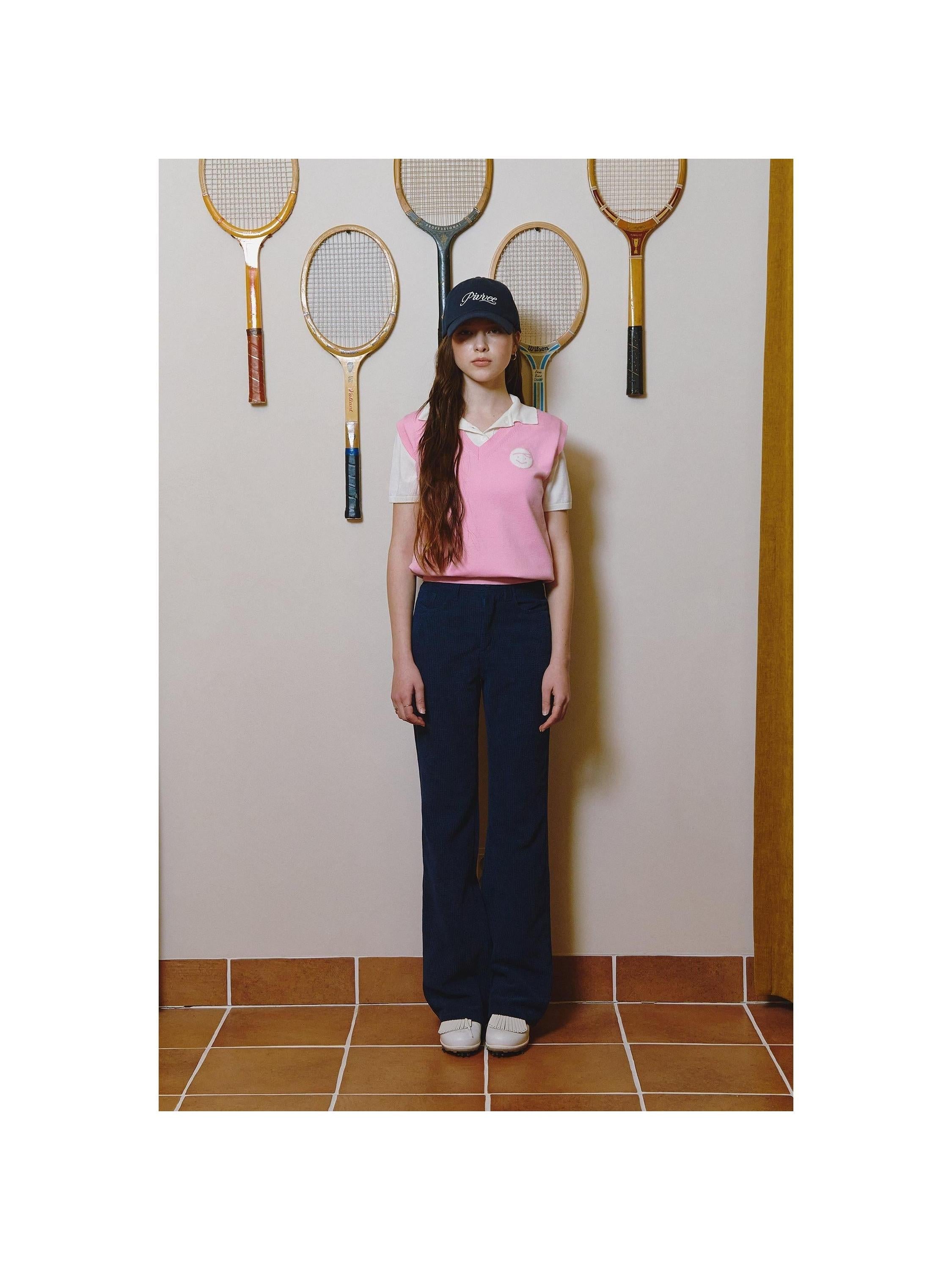 Piv'vee Essential V Neck Knit Vest - The Golf Season | One Stop for Your Golf Shopping!