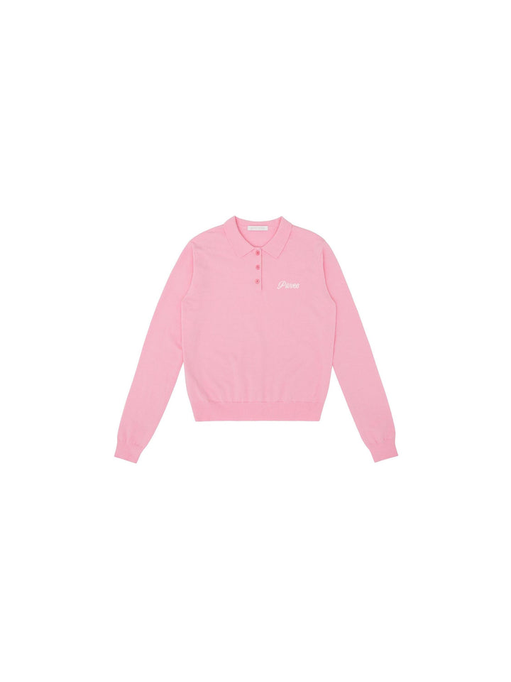 Piv'vee Giant Smiley Knit PK Shirt - The Golf Season | One Stop for Your Golf Shopping!