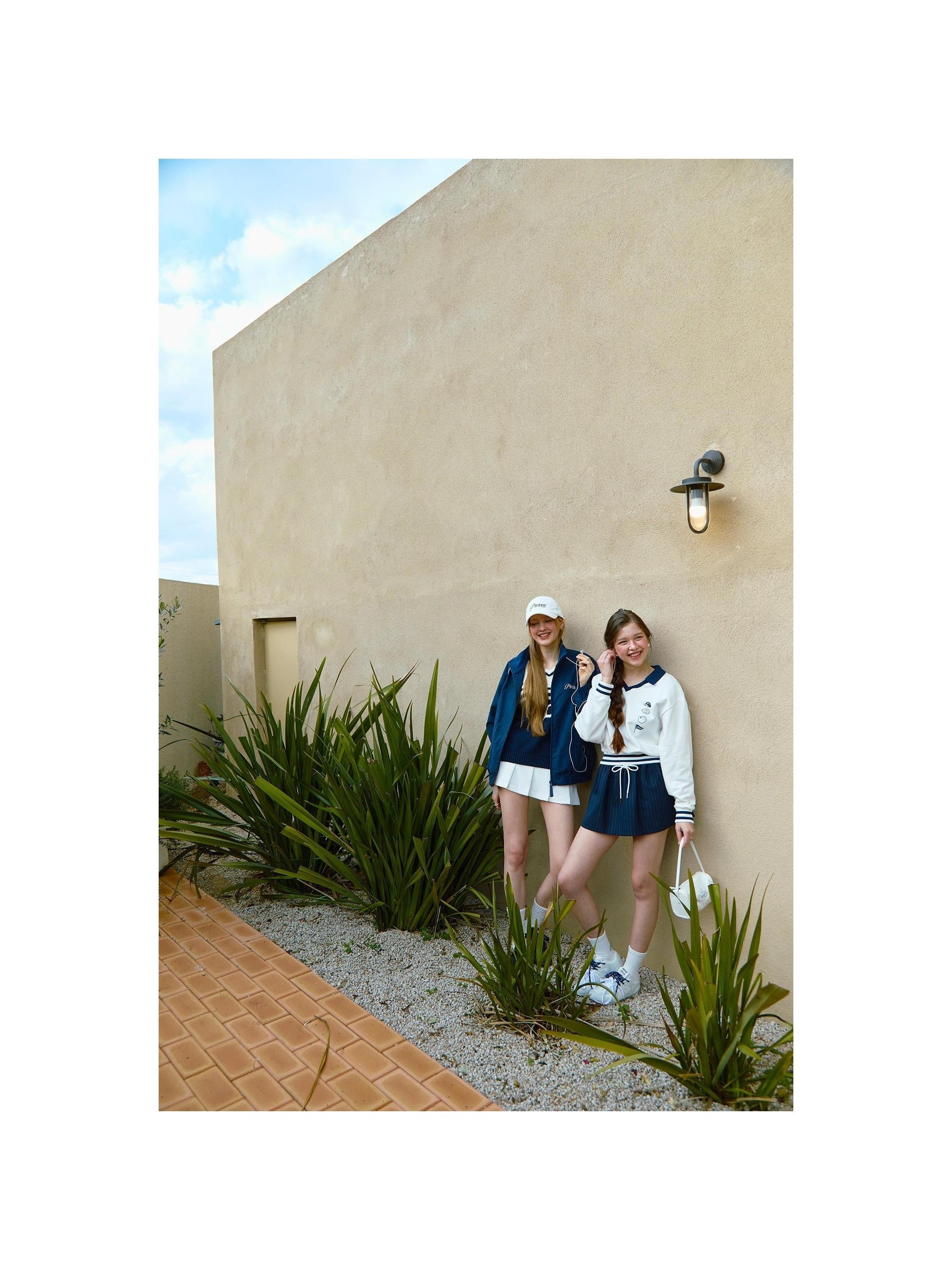 Piv'vee Pinstripe Drawstring Mini Skirt - The Golf Season | One Stop for Your Golf Shopping!