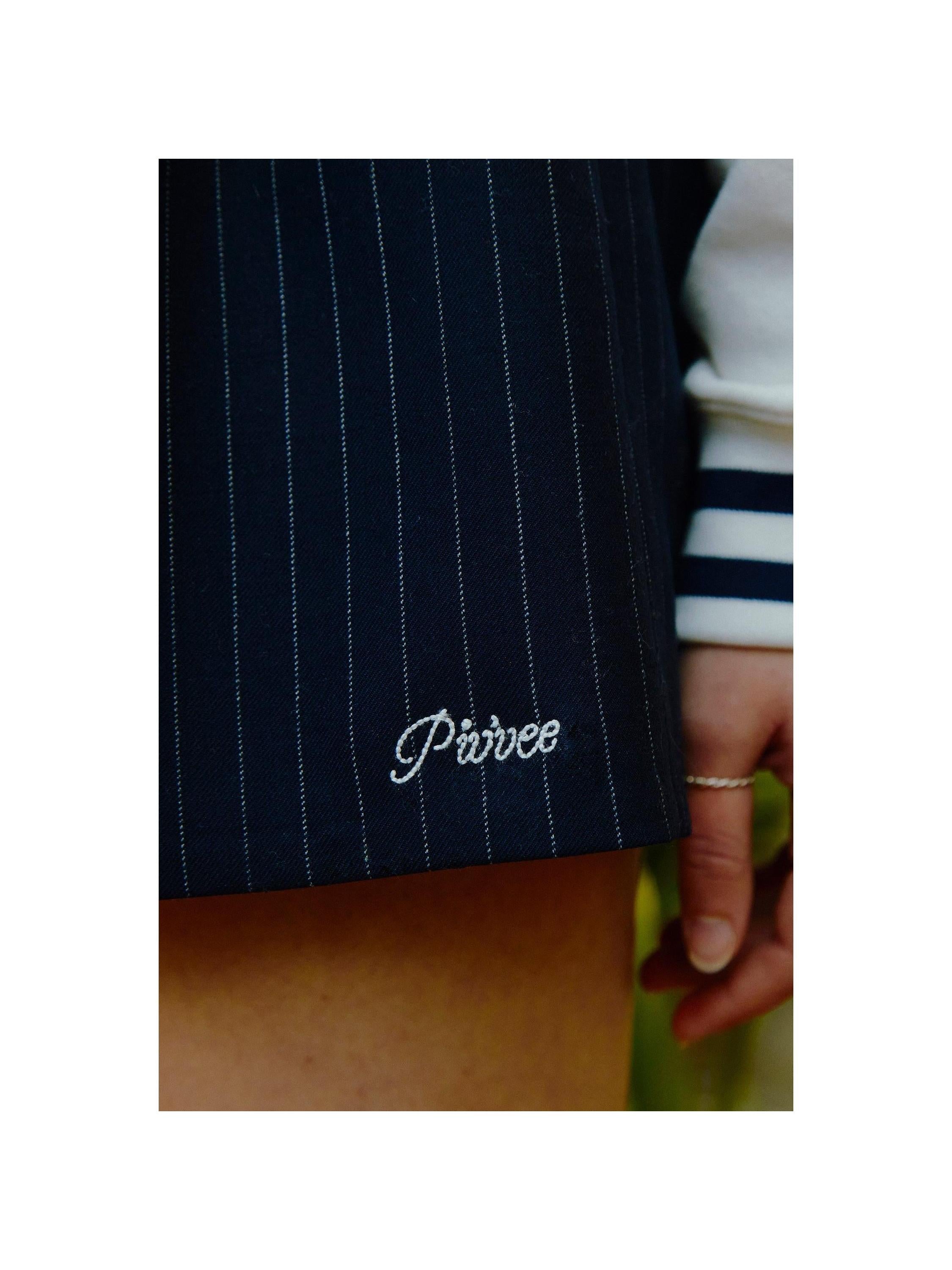 Piv'vee Pinstripe Drawstring Mini Skirt - The Golf Season | One Stop for Your Golf Shopping!
