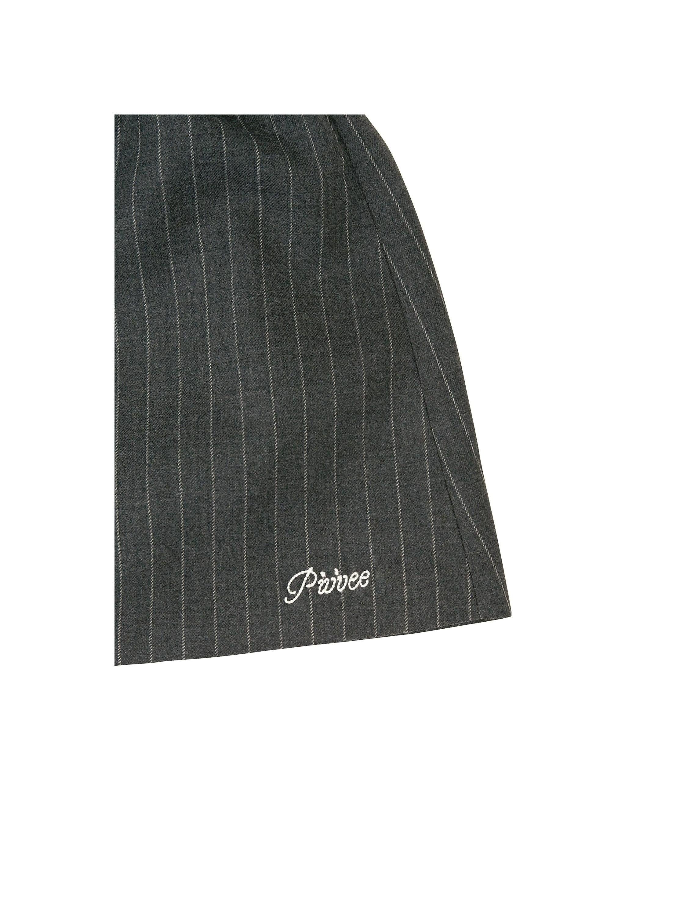 Piv'vee Pinstripe Drawstring Mini Skirt - The Golf Season | One Stop for Your Golf Shopping!