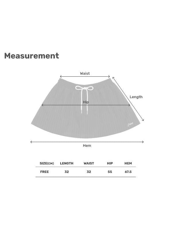 Piv'vee Pinstripe Drawstring Mini Skirt - The Golf Season | One Stop for Your Golf Shopping!