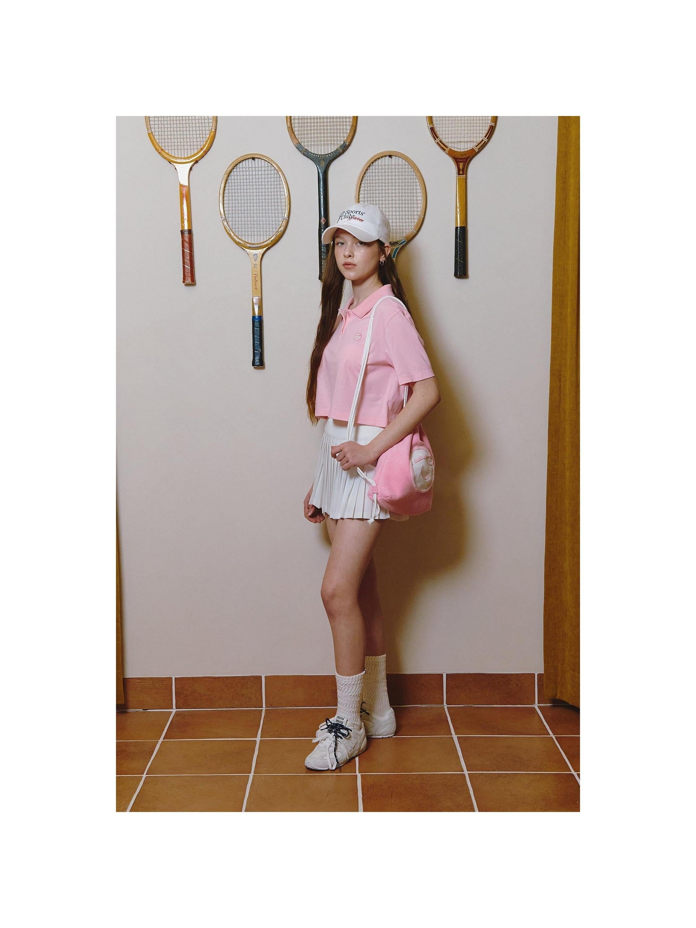 Piv'vee Smiley Crop PK Shirt - The Golf Season | One Stop for Your Golf Shopping!