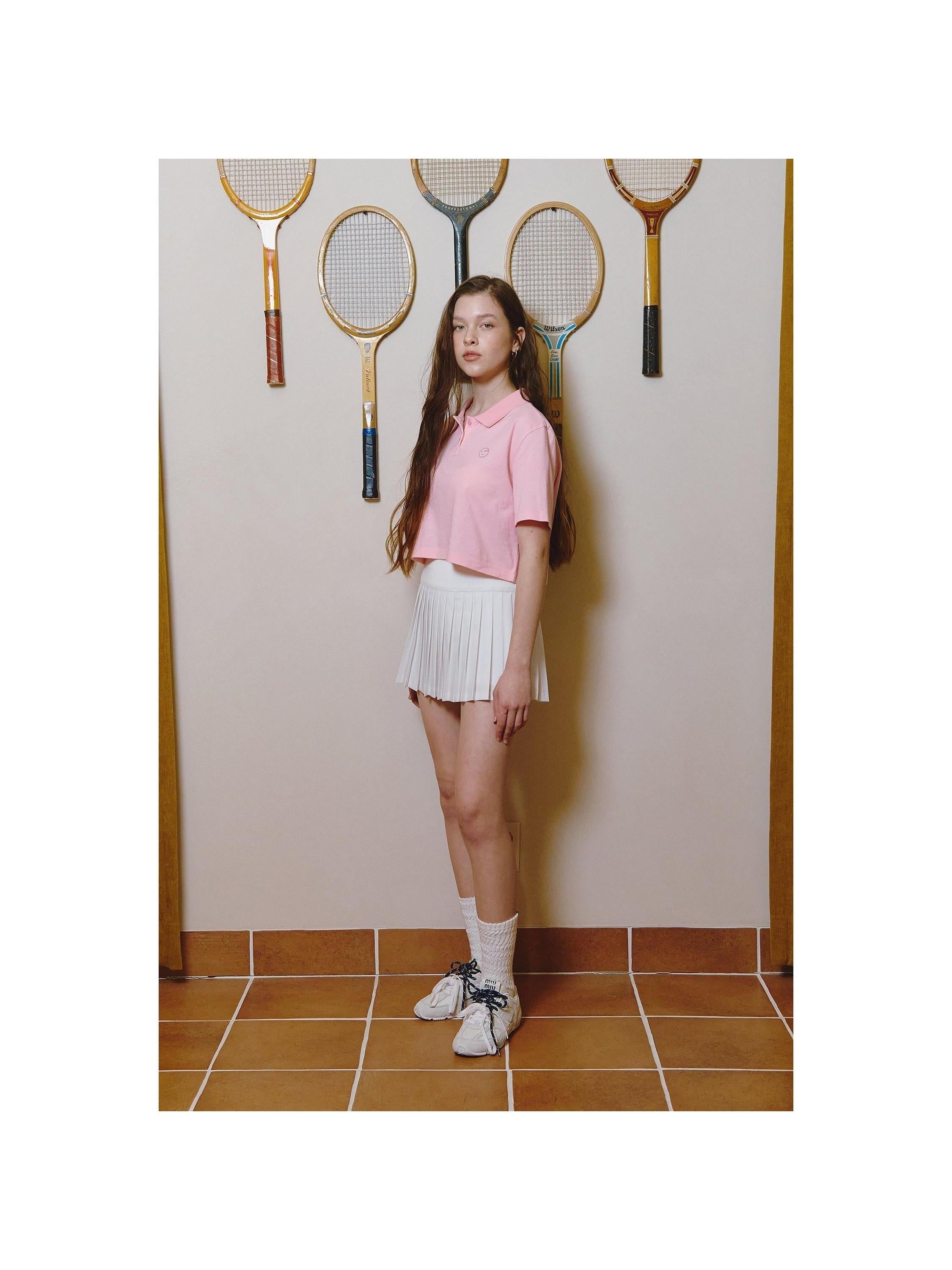 Piv'vee Smiley Crop PK Shirt - The Golf Season | One Stop for Your Golf Shopping!