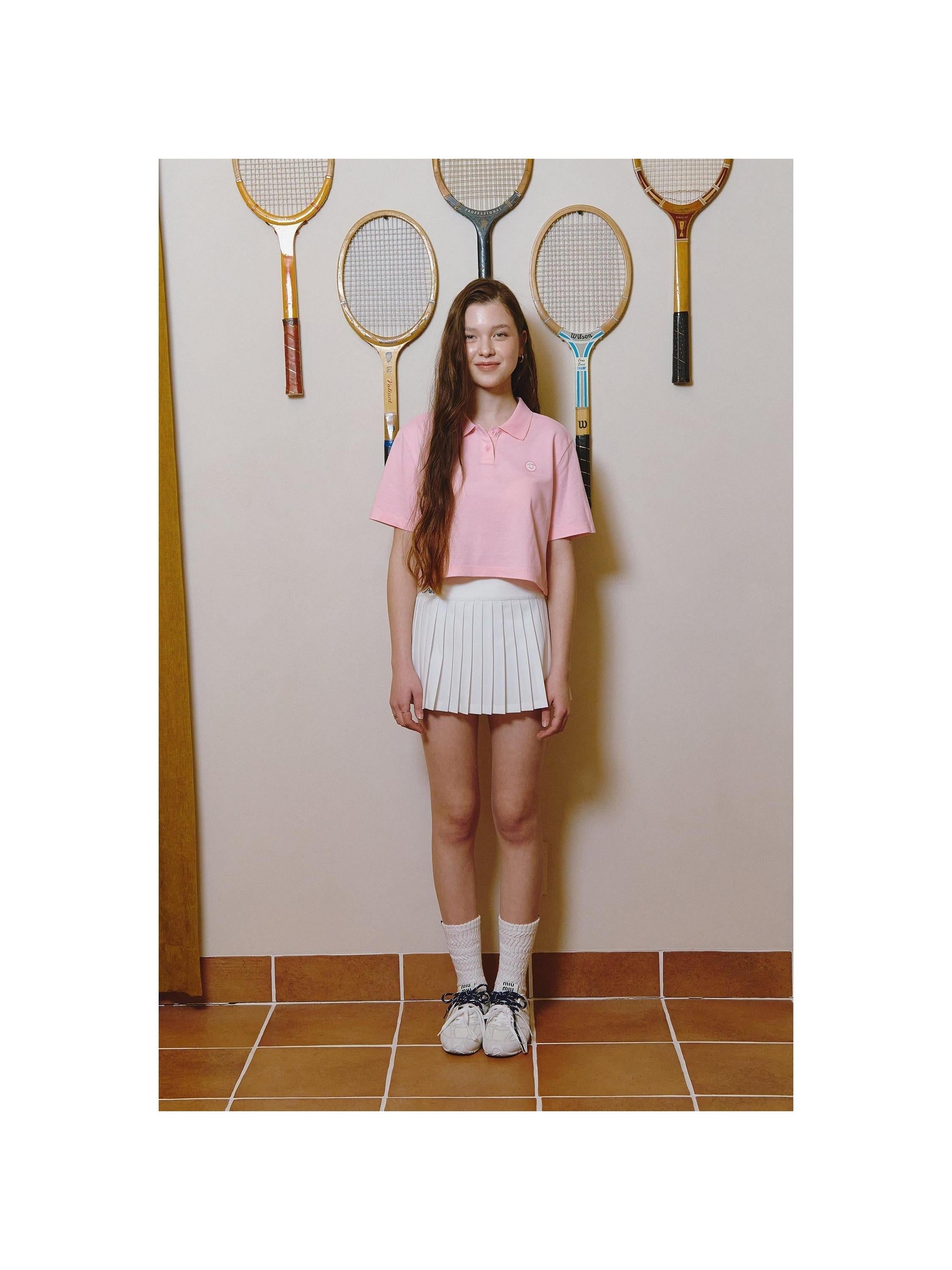 Piv'vee Smiley Crop PK Shirt - The Golf Season | One Stop for Your Golf Shopping!