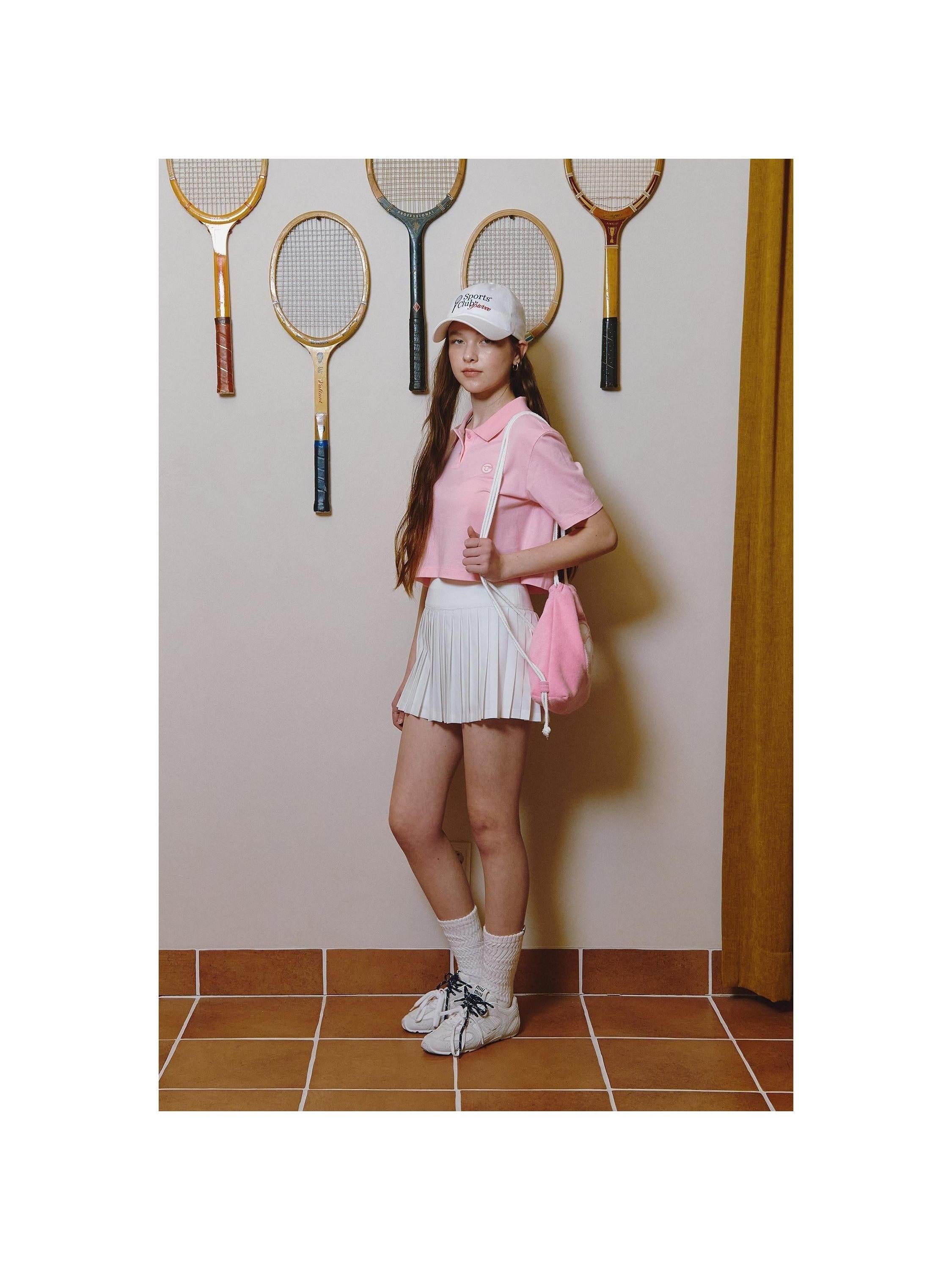 Piv'vee Smiley Crop PK Shirt - The Golf Season | One Stop for Your Golf Shopping!