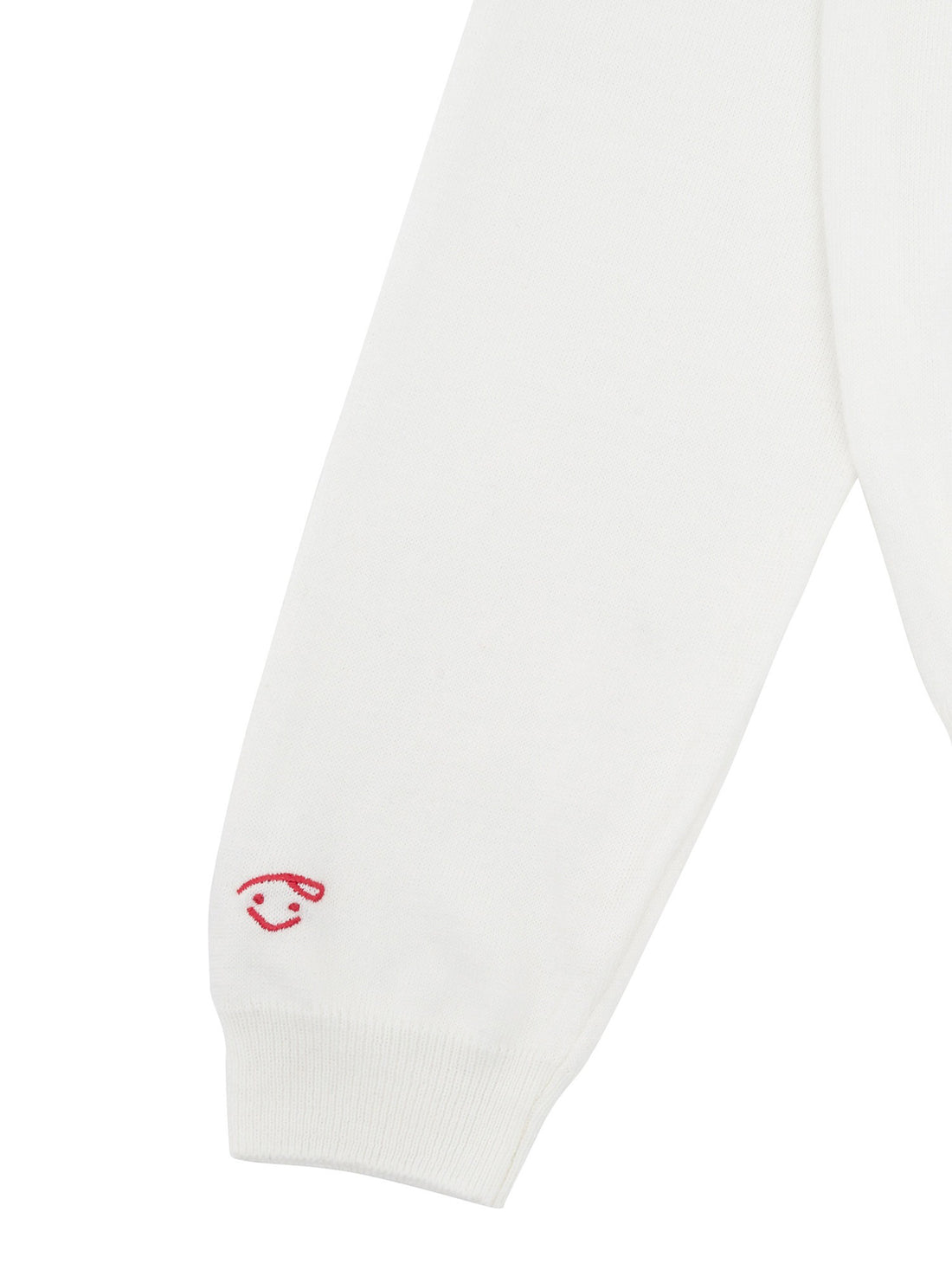 Piv'vee Pointed Collar Polo Knit-Cloud White