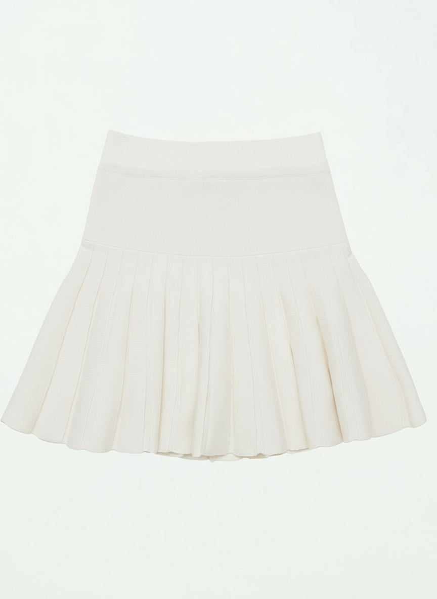 Piv'vee Signature Knit Skirt-Beige