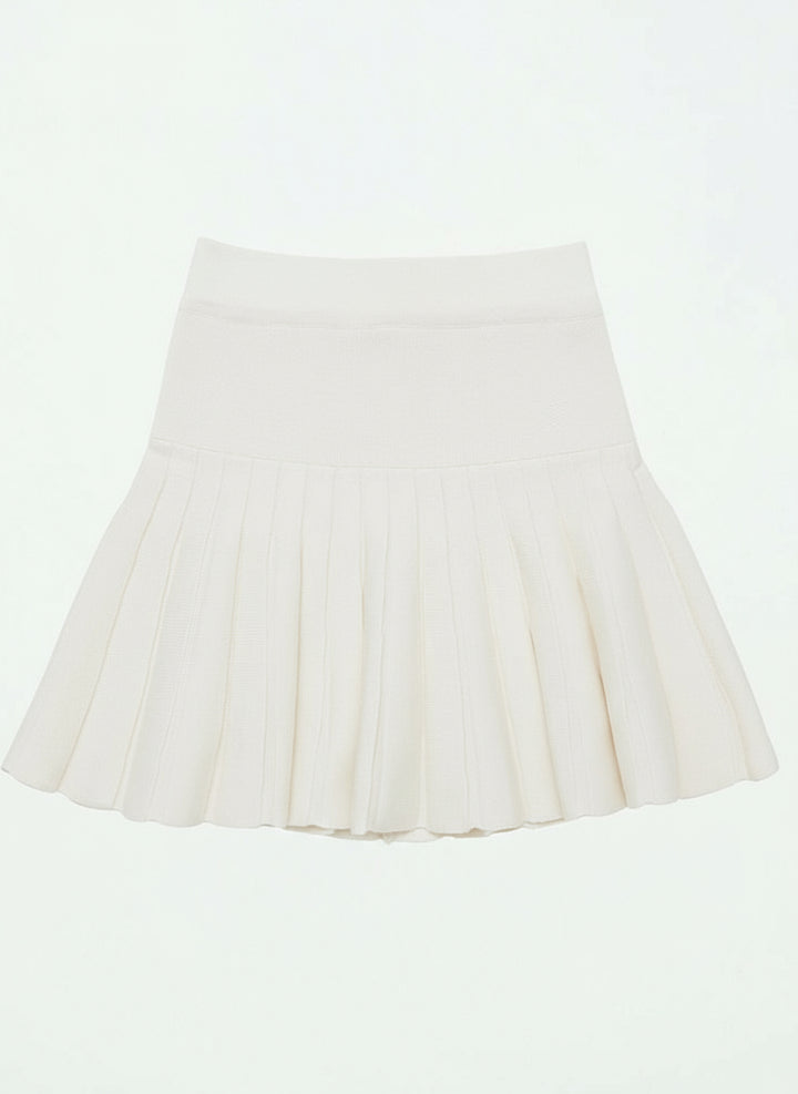 Piv'vee Signature Knit Skirt-Beige