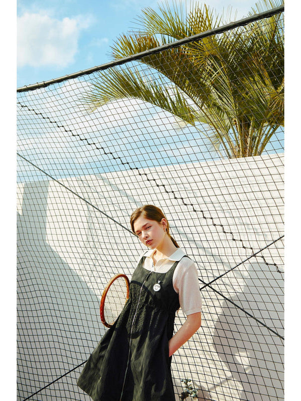 Piv'vee Sleeveless Dress-Black