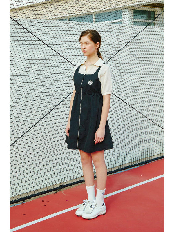 Piv'vee Sleeveless Dress-Black